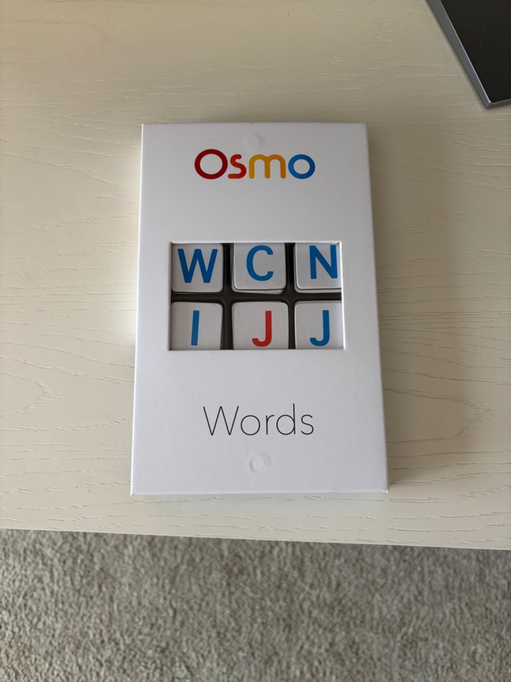 Set of Alphabet Letter Tiles in Blue and Red